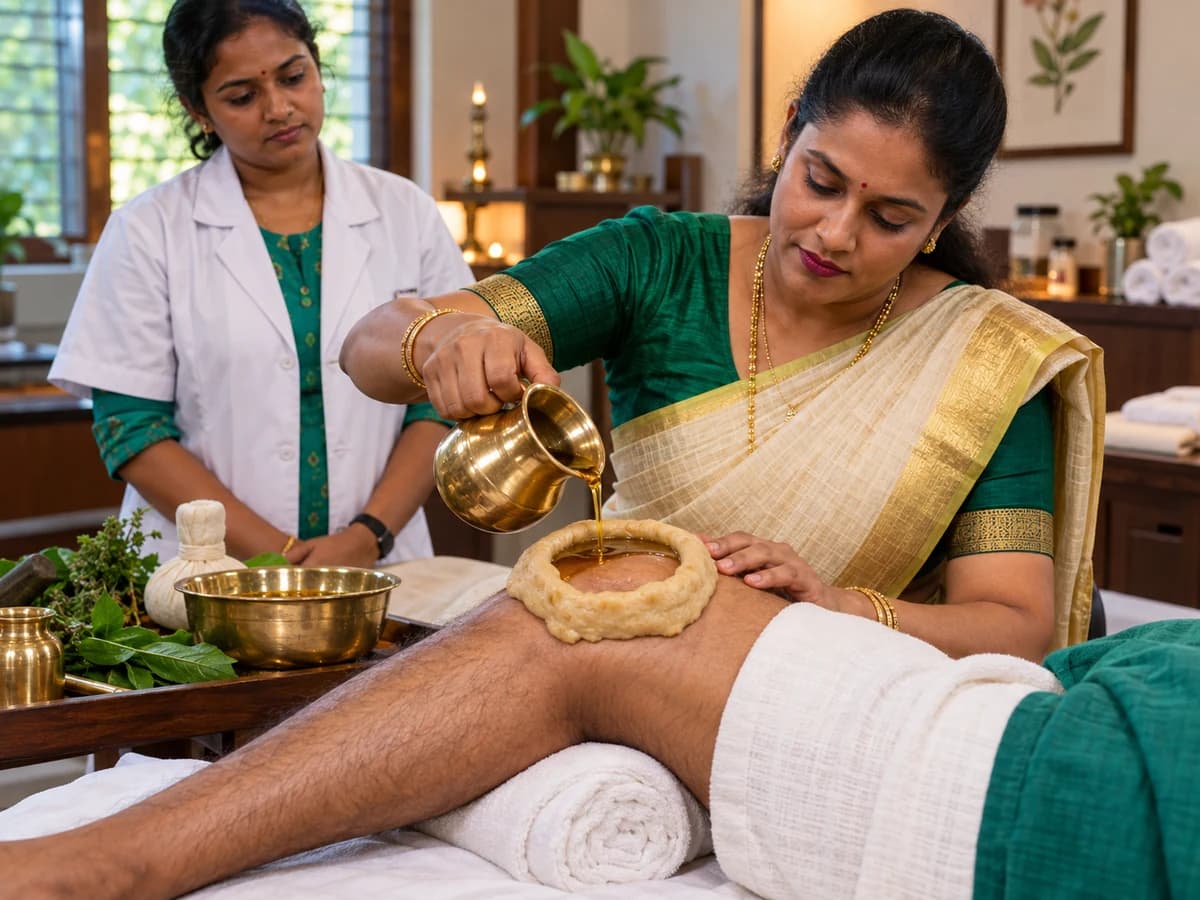 Authentic Janu Vasti knee restoration therapy at RS Velumani Hospital